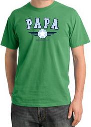 PaPa Pigment Dyed T-shirt - Grandpa Grandfather Dad Father Adult Tee