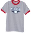 PaPa Ringer T-shirt - Grandpa Grandfather Dad Father Adult Tee