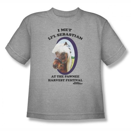 Parks And Recreation Shirt Kids Lil Sebastian Athletic Heather T-Shirt