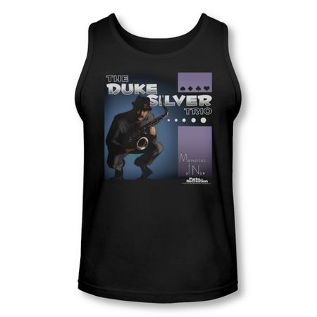Parks And Recreation Shirt Tank Top Duke Silvers Black Tanktop