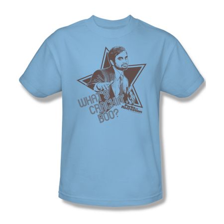 Parks And Recreation Shirt Whats Crackin Light Blue T-Shirt