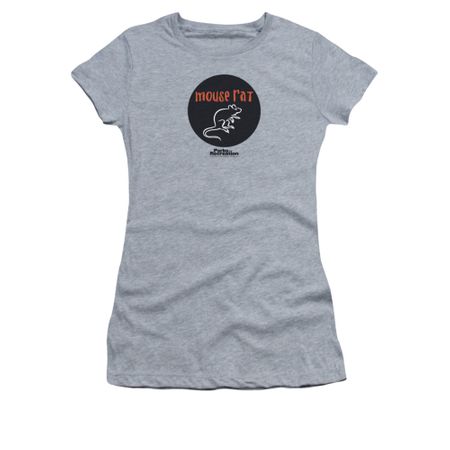 Parks And Recreations Shirt Juniors Mouse Rat Athletic Heather T-Shirt