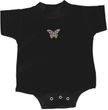 Pastel Butterfly Patch Small Print Baby Romper