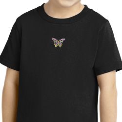 Pastel Butterfly Patch Small Print Toddler T-shirt