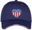 Patriotic Heart Hat - Adult Size Americana Cap