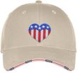 Patriotic Heart Hat - Adult Size Americana Cap