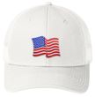 Patriotic Waving US Flag Patch Trucker Mesh-Back Adult Hat
