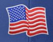 Patriotic Waving US Flag Patch Trucker Mesh-Back Adult Hat