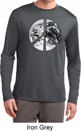 Peace Earth Mens Dry Wicking Long Sleeve Shirt