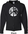 Peace Earth Mens Full Zip Hoodie