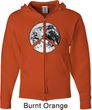 Peace Earth Mens Full Zip Hoodie