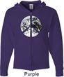 Peace Earth Mens Full Zip Hoodie