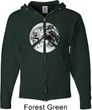 Peace Earth Mens Full Zip Hoodie