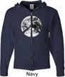 Peace Earth Mens Full Zip Hoodie