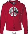 Peace Earth Mens Full Zip Hoodie