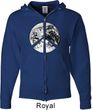 Peace Earth Mens Full Zip Hoodie