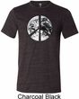 Peace Earth Mens Tri Blend Crewneck Shirt