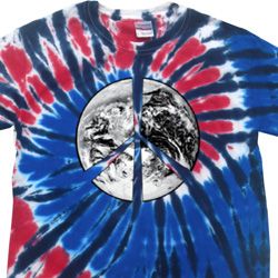 Peace Earth Patriotic Tie Dye Shirt