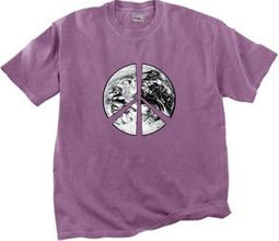 Peace Earth Pigment Dyed T-shirts