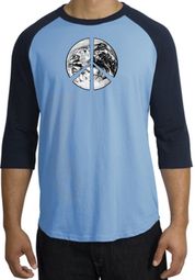 Peace Earth Raglan T-shirts