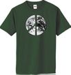 PEACE EARTH Sign Symbol 100% Organic Cotton Adult T-shirt - City Green