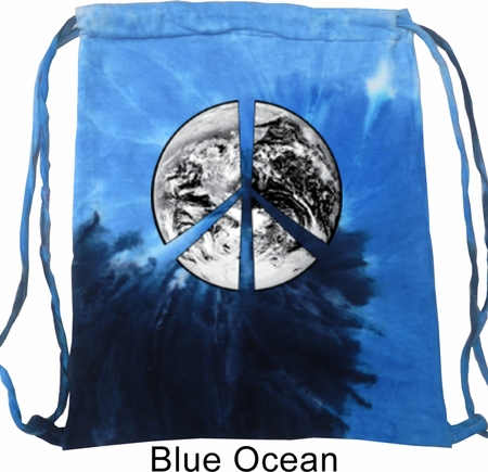 Peace Earth Tie Dye Bag