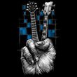 Peace Guitarist Mens Shirt - Don't Fret Guitar and Bass Tee