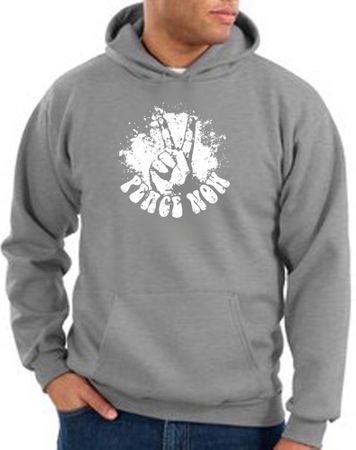 Peace Hoodie Peace Now Retro Hoody Athletic Heather
