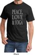 Peace Love & Yoga Adult Shirt