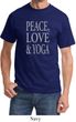 Peace Love & Yoga Adult Shirt