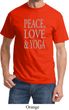 Peace Love & Yoga Adult Shirt