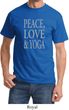 Peace Love & Yoga Adult Shirt