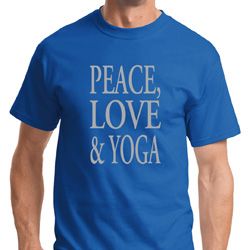 Peace Love & Yoga Adult Shirt Peace Love & Yoga Adult Shirt