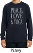 Peace Love & Yoga Kids Dry Wicking Long Sleeve Shirt