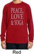 Peace Love & Yoga Kids Dry Wicking Long Sleeve Shirt