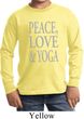 Peace Love & Yoga Kids Long Sleeve Shirt