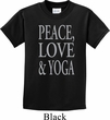 Peace Love & Yoga Kids Shirt