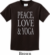 Peace Love & Yoga Kids Shirt