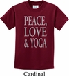 Peace Love & Yoga Kids Shirt