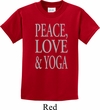 Peace Love & Yoga Kids Shirt