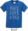Peace Love & Yoga Kids Shirt