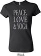 Peace Love & Yoga Ladies Crewneck Shirt