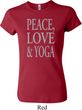 Peace Love & Yoga Ladies Crewneck Shirt