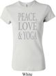 Peace Love & Yoga Ladies Crewneck Shirt