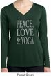 Peace Love & Yoga Ladies Dry Wicking Long Sleeve Shirt