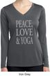 Peace Love & Yoga Ladies Dry Wicking Long Sleeve Shirt