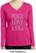 Peace Love & Yoga Ladies Dry Wicking Long Sleeve Shirt