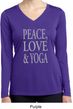 Peace Love & Yoga Ladies Dry Wicking Long Sleeve Shirt