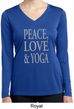 Peace Love & Yoga Ladies Dry Wicking Long Sleeve Shirt
