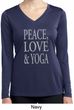 Peace Love & Yoga Ladies Dry Wicking Long Sleeve Shirt